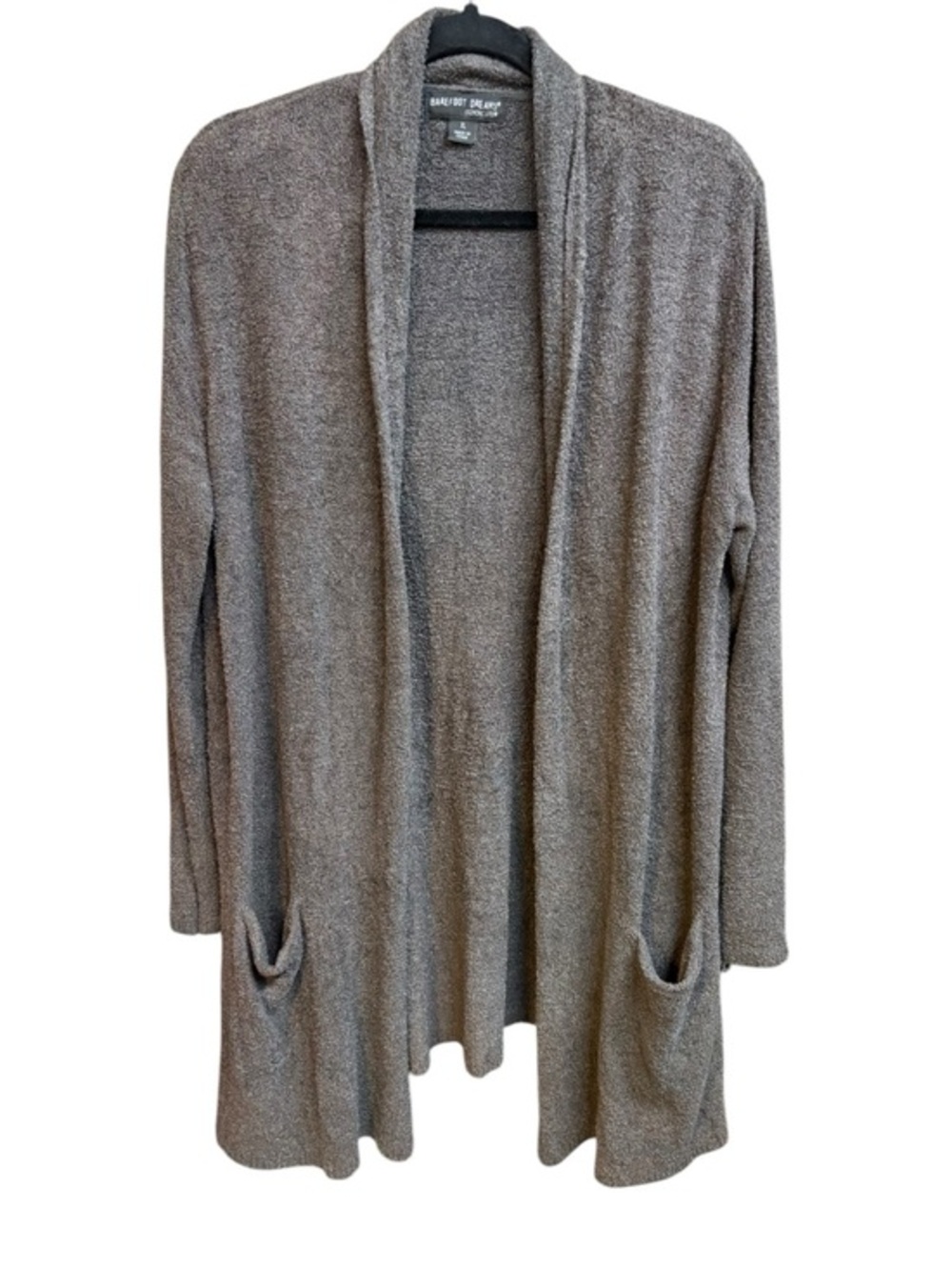 Barefoot Dreams Cozychic Lite Knit Dark Gray Cardigan XL